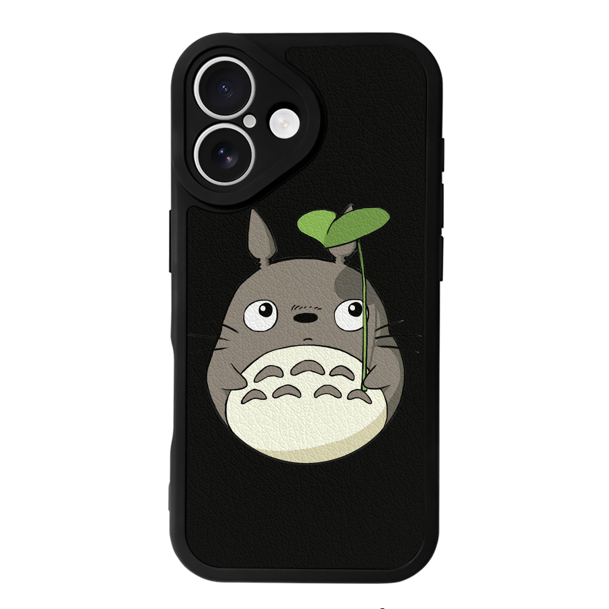（画像用） となりのトトロ 草壁メイ 草壁サツキ My Neighbor Totoro Satsuki Kusakabe Mei Kusakabe 【iPhone 16シリーズ対応】シリコンスマホケース（レザー調） 材質：シリコン